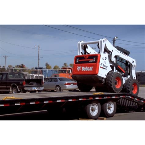 how to load a dead skid steer|bobcat skid steer moving.